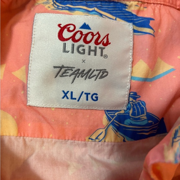 Coors Light x Team Ltd button up. Size XL. EUC - Picture 3 of 3